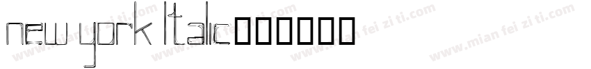 New York ltalic字体转换